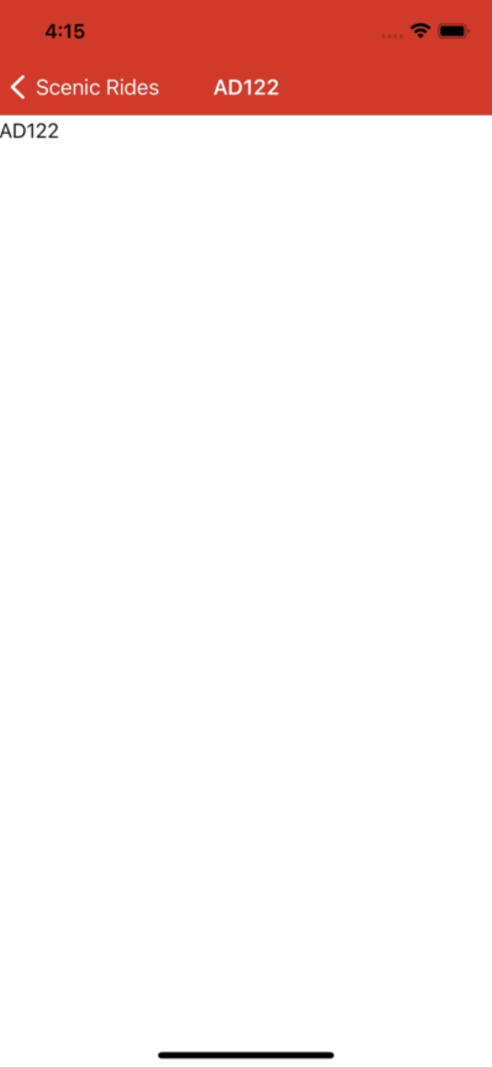 Scenic Ride route screen after sprint one